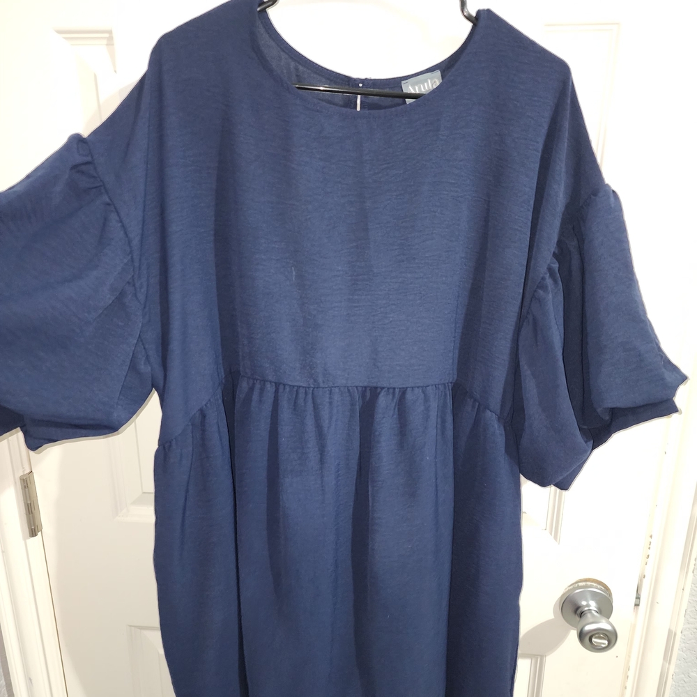 Navy Blue Dress - Picture 2 of 5